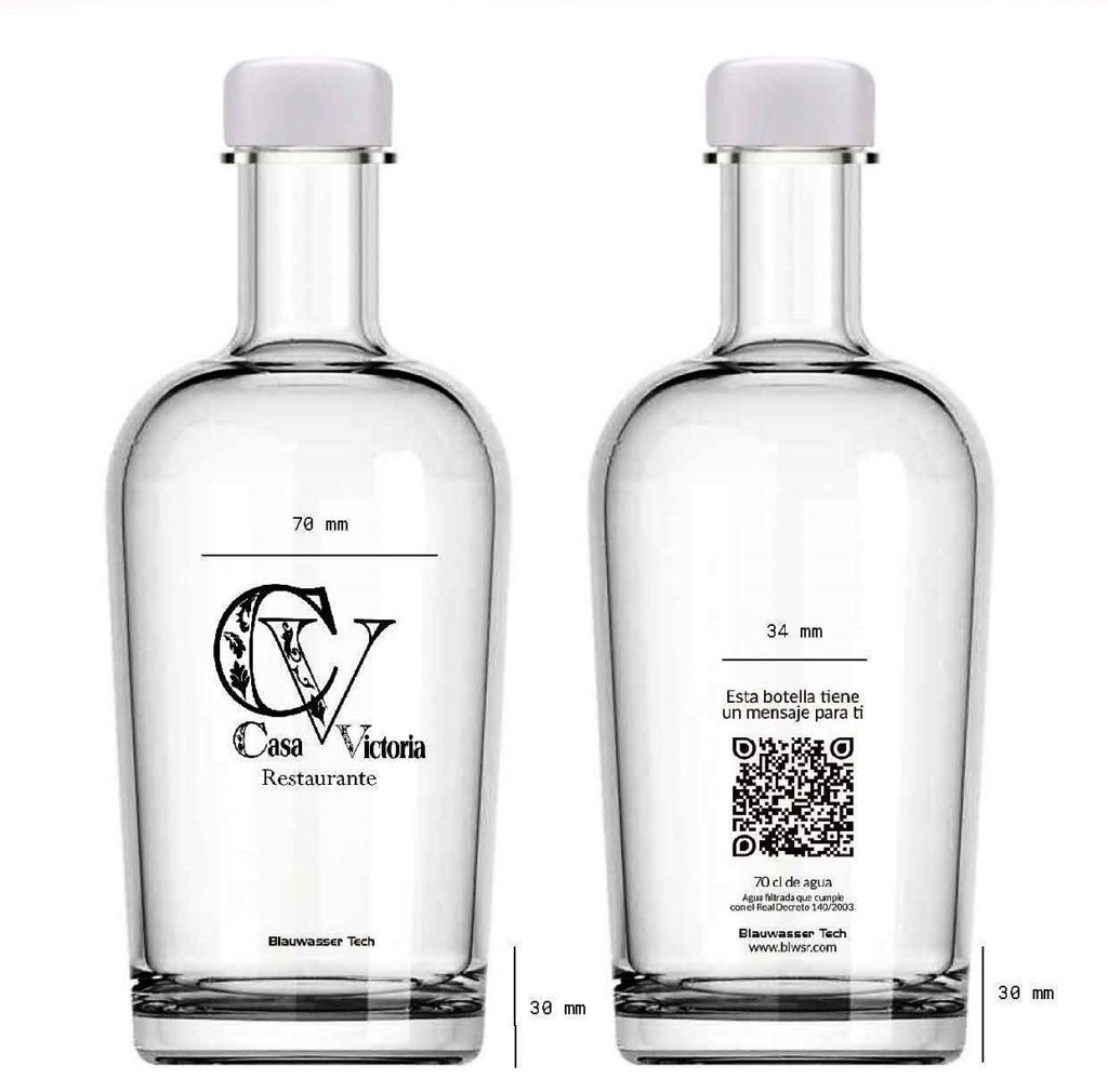 Foto de Ejemplo botella personalizada de Blauwasser Tech